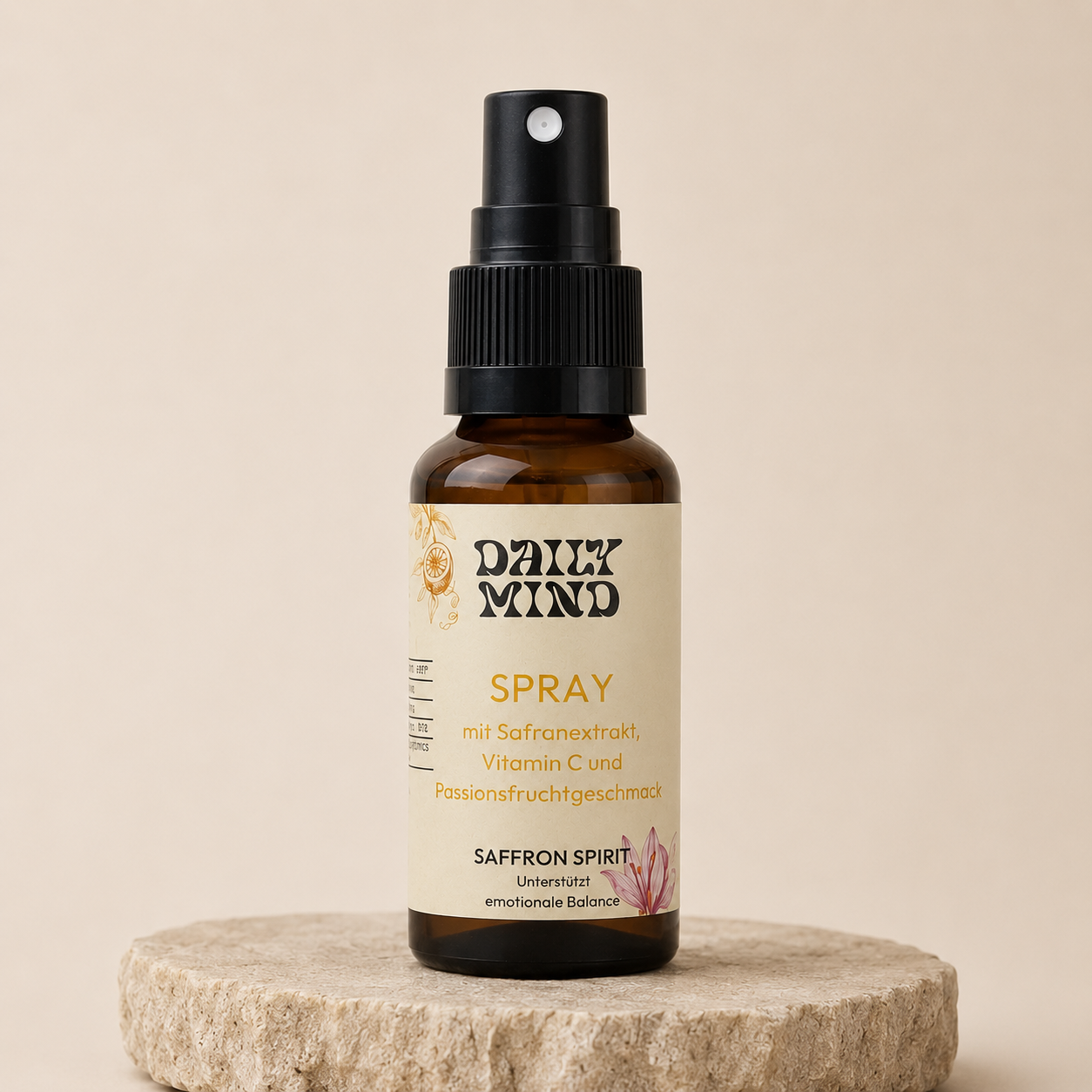 Daily Mind Safran Spray mit Safranextrakt, Vitamin C und Passionsfruchtgeschmack